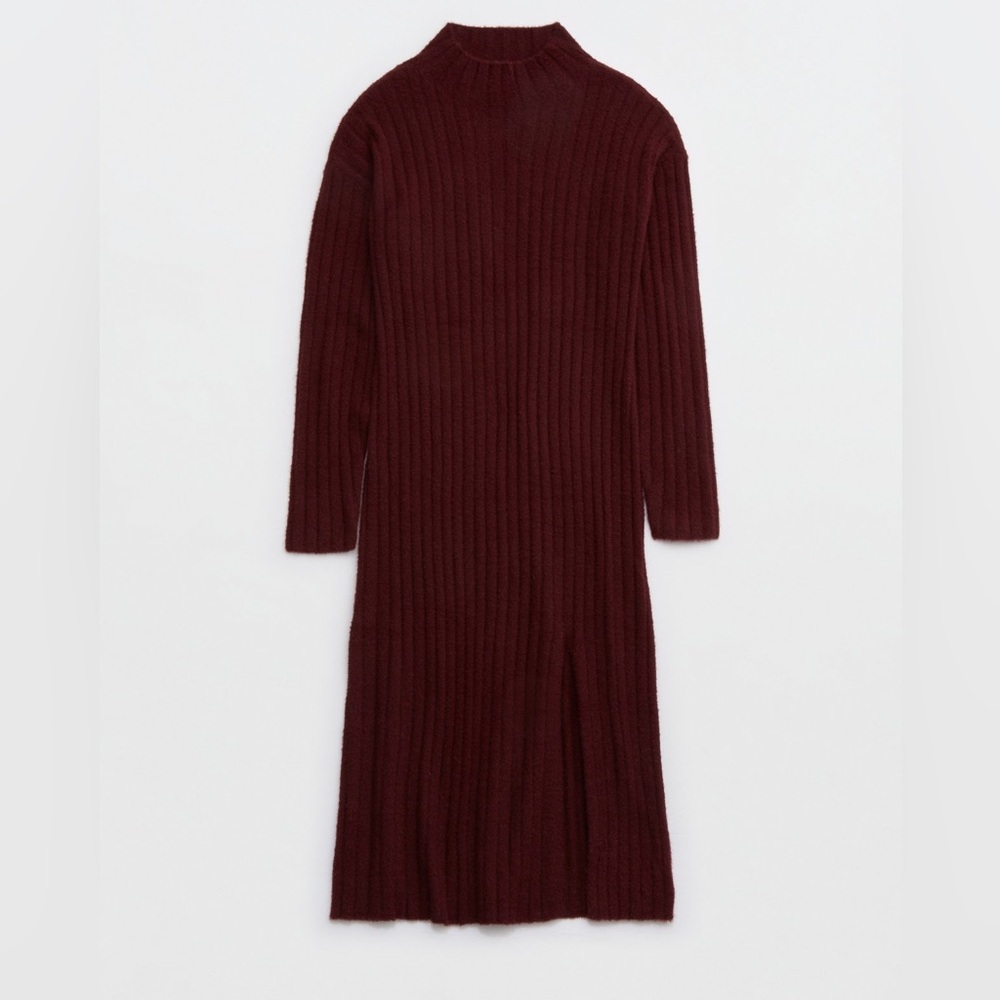 Aerie Buttercream Sweater Dress | XS | Royal Berry